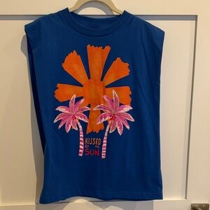 FARM Rio Kissed by the Sun Graphic Muscle Tee